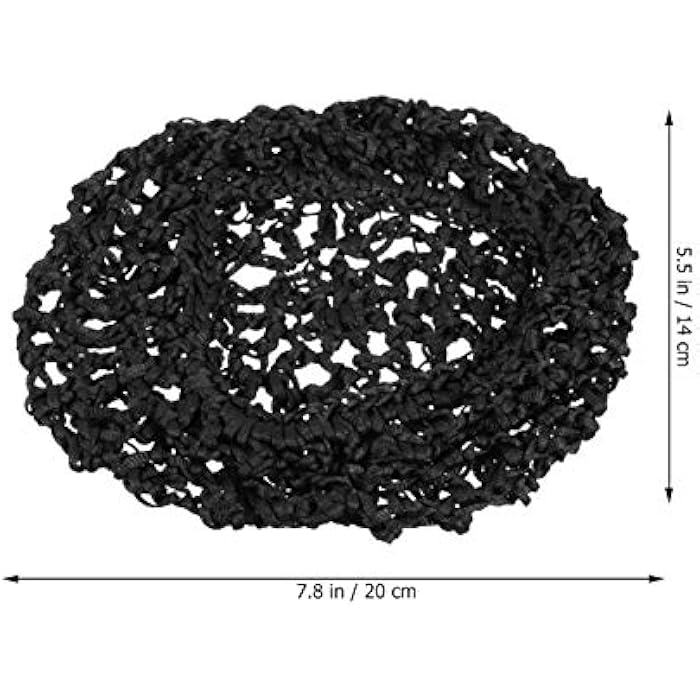 Minkissy 4-Pack Mesh Crochet Hair Net, Black, Soft & Breathable, One Size Fits Most, Ideal for Sleeping, Reading, Working & Exercising - Image 2